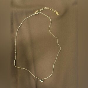 Delicate trio cluster necklace